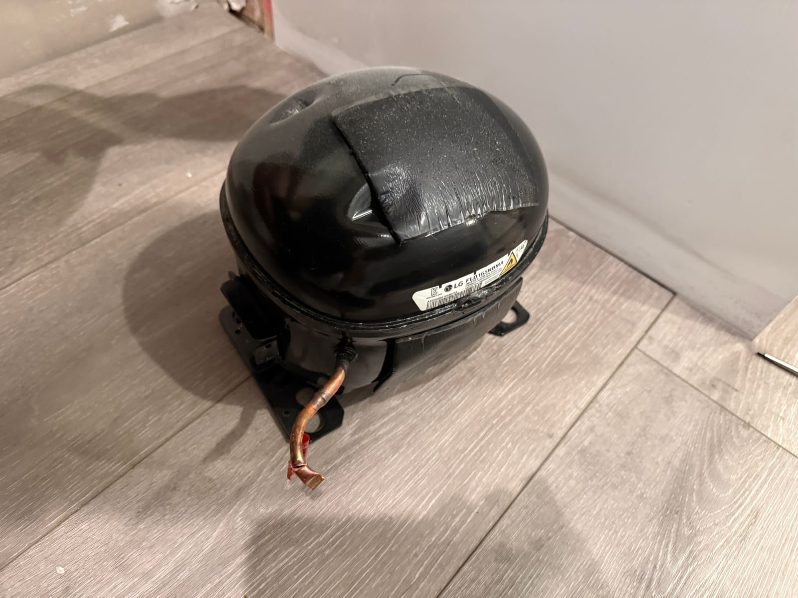 Old LG compressor removed from the refrigerator