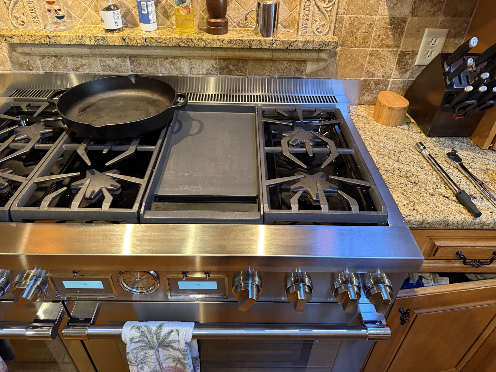 48-inch Thermador Pro range with a griddle in a kitchen in Belleair Beach